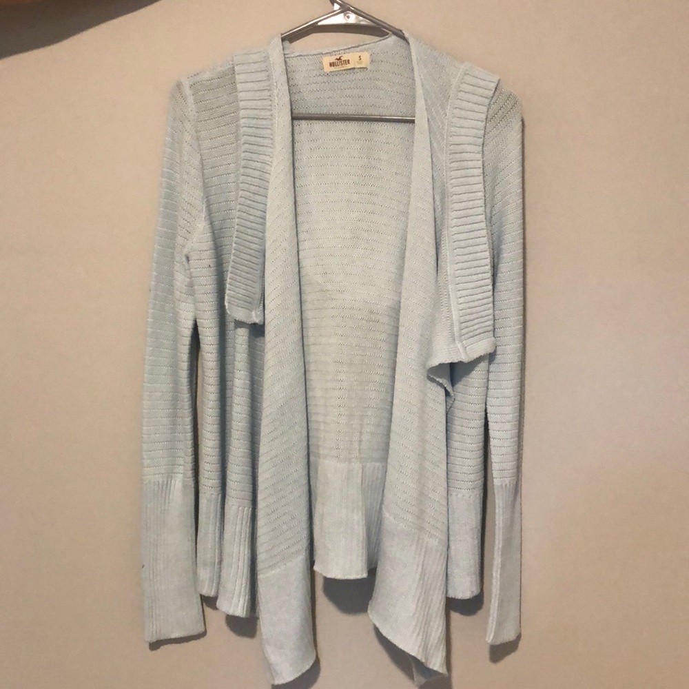 light blue Hollister cardigan